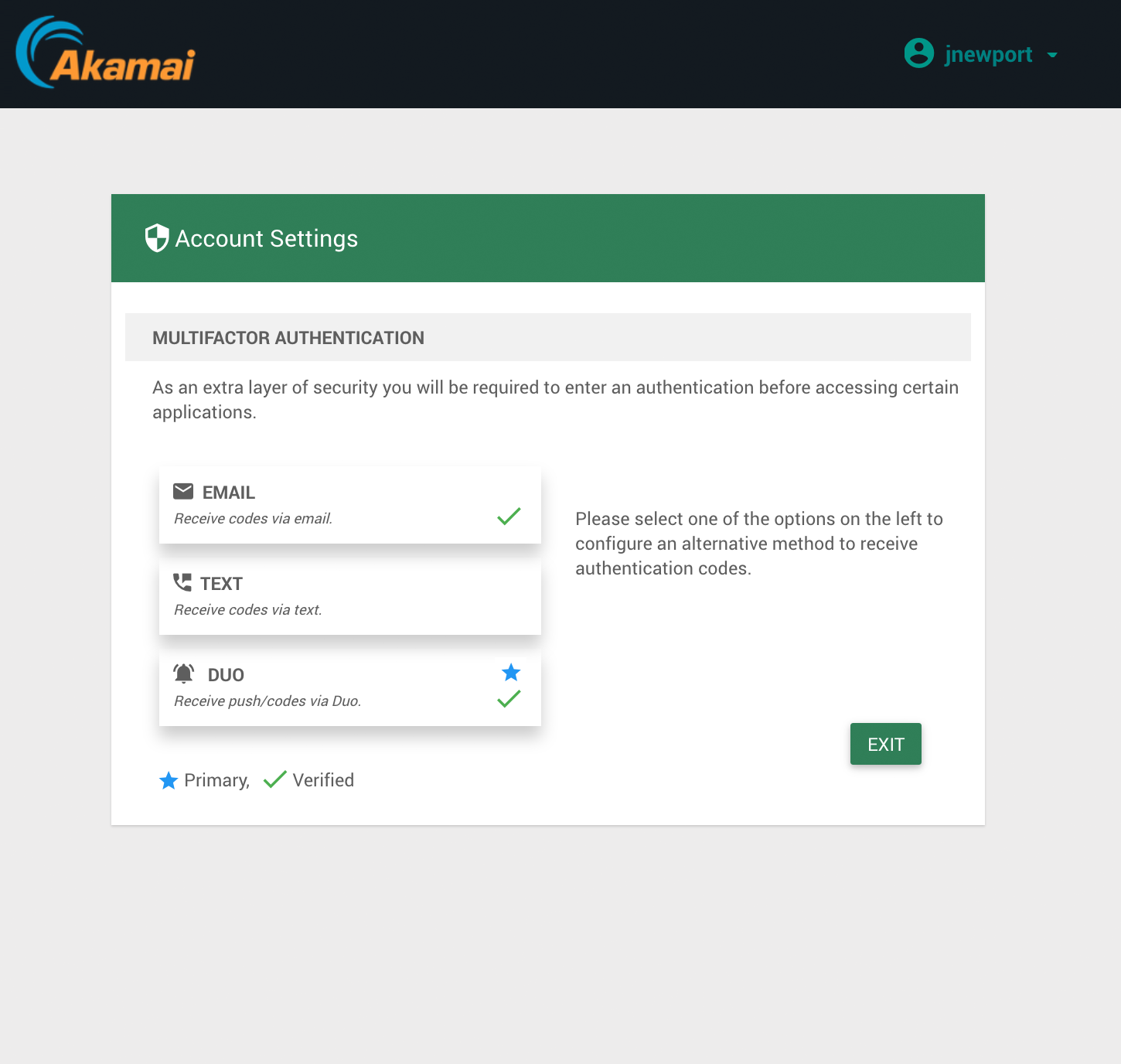 Akamai EAA User Duo Setup