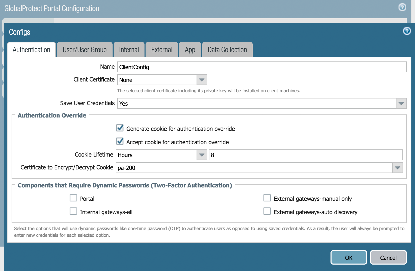 GlobalProtect Portal Properties